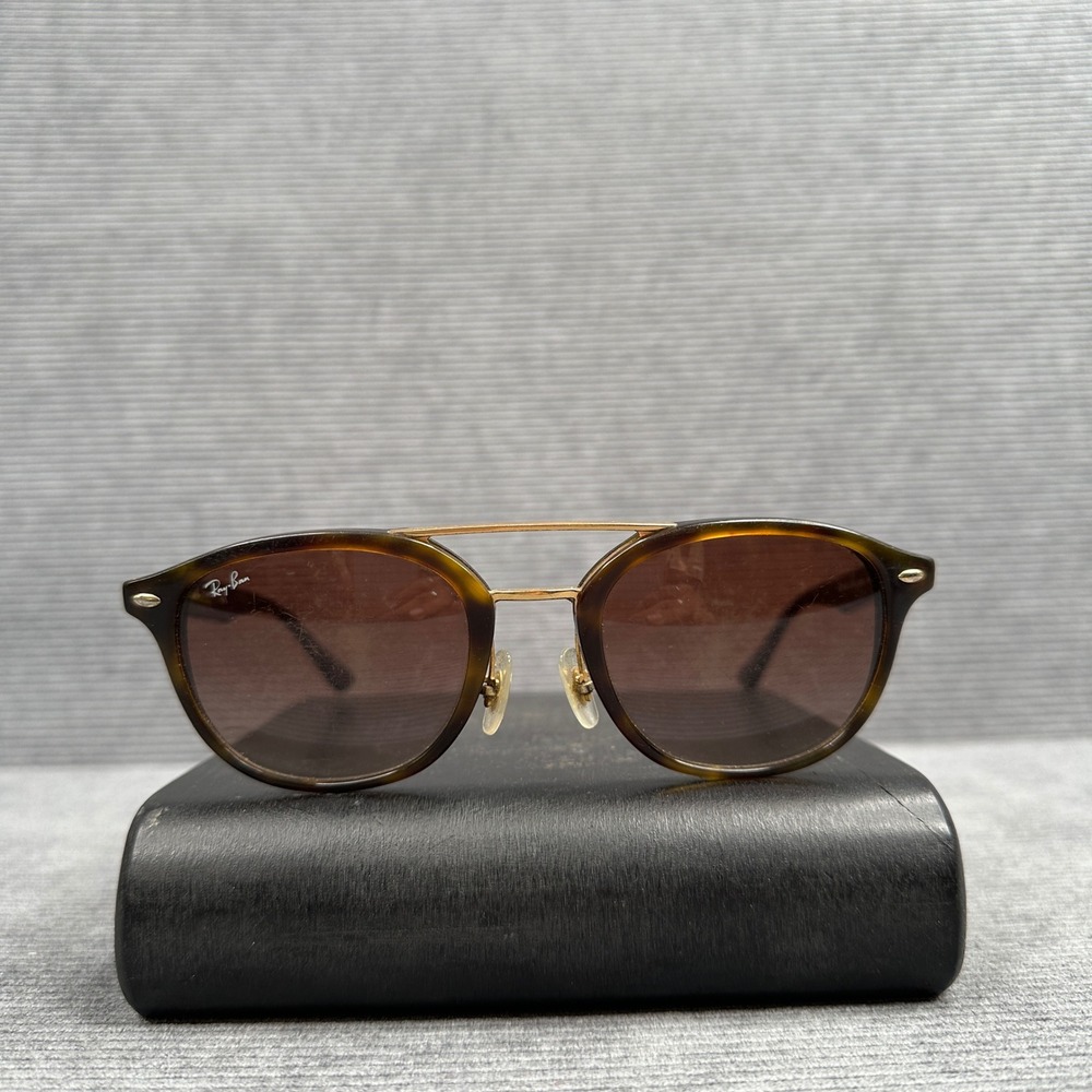Ray-Ban RB 2183 1225/13 Tortoise Gold Double Bridge Sunglasses 53mm